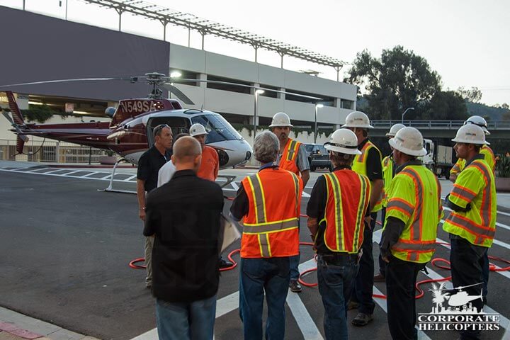 Helicopter safety training