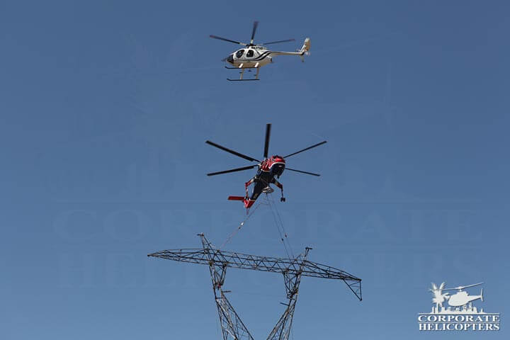 Spotting helicopter