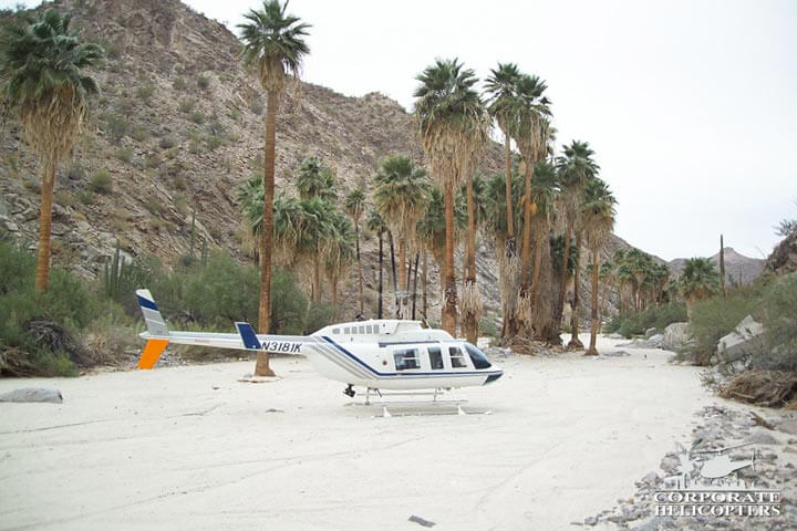 Helicopter landing in Mexico