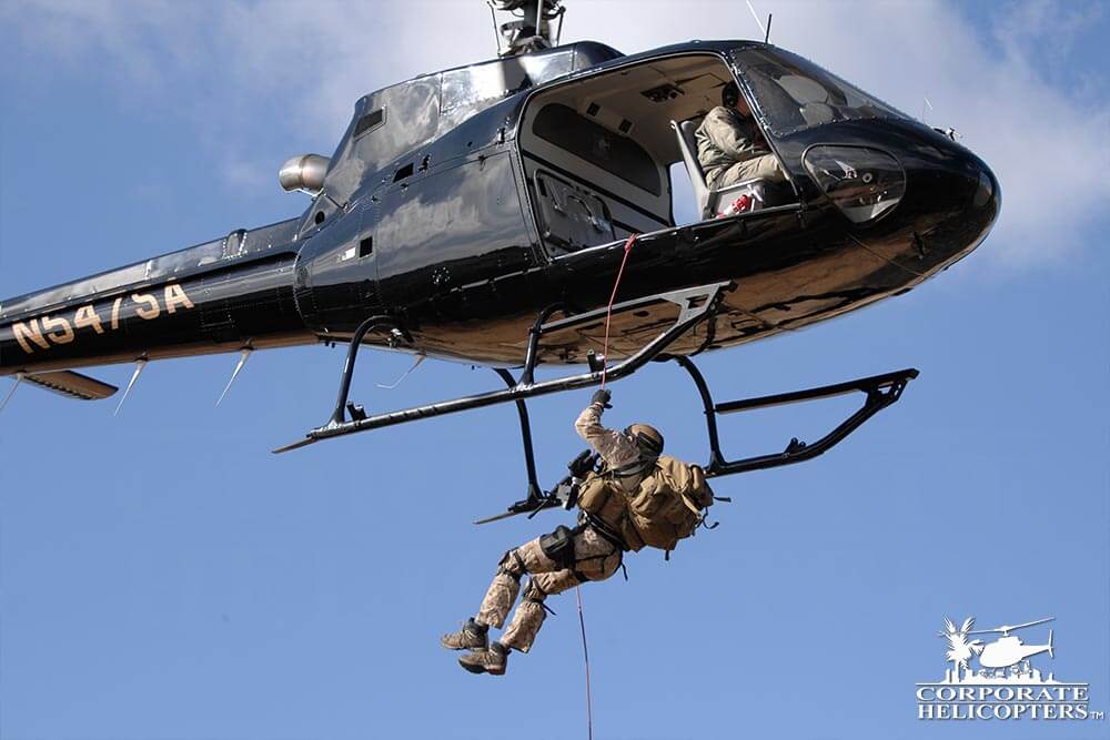 Helicopter repelling