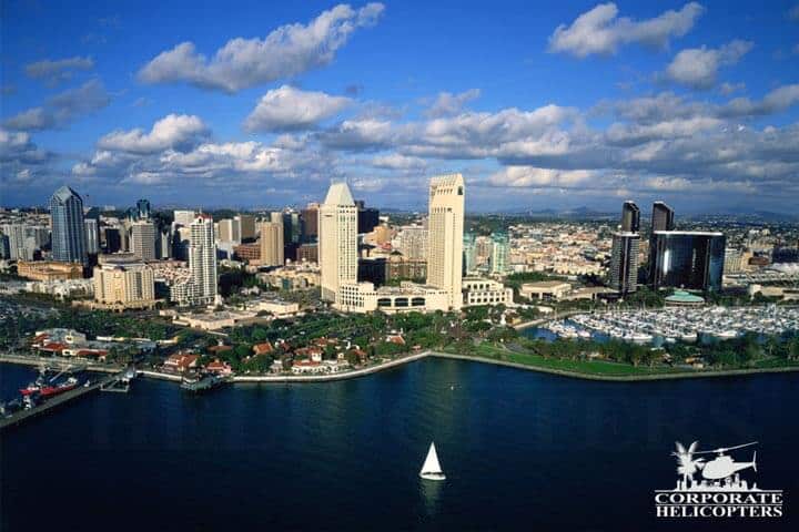 Aerial photo of downtown San Diego