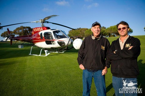 Helicopter at the US Open