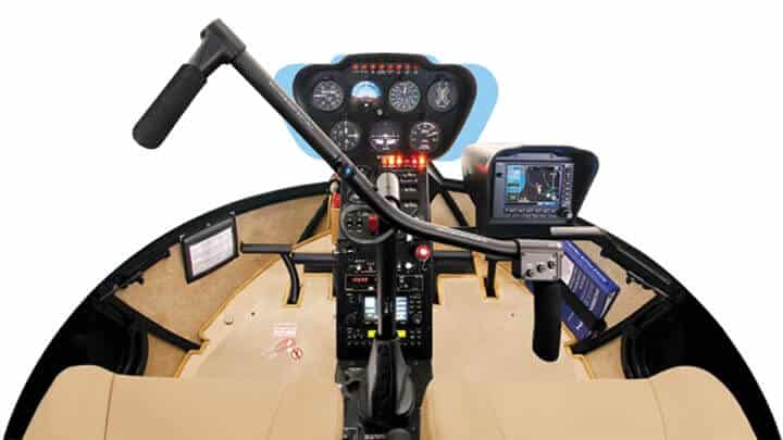 R44 cockpit
