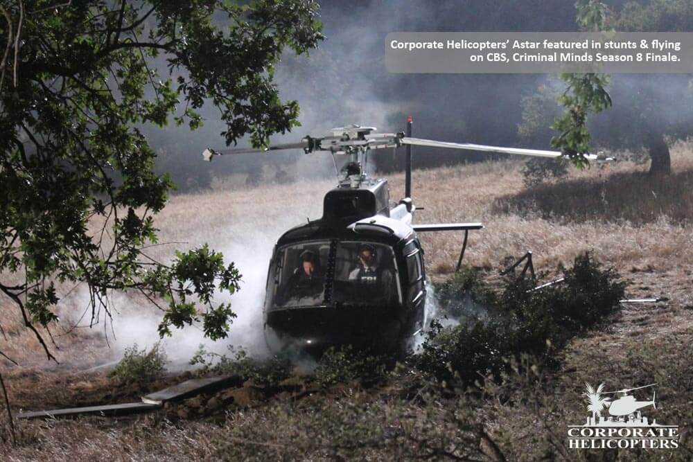 Corporate Helicopters Astar helicopter featured in the Season 8 finale of CBS' Criminal Minds.