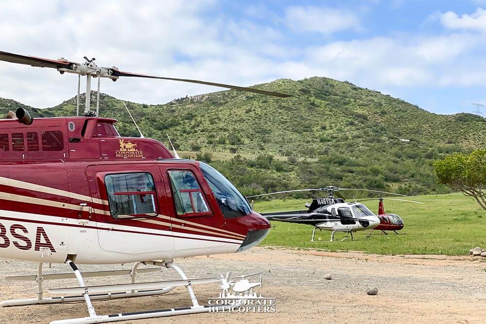Photo: Helicopters at Horsepower Ranch, Ensenada - Corporate Helicopters