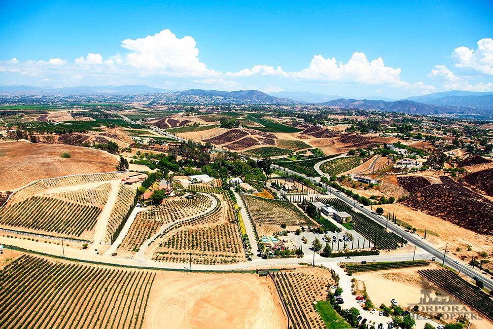 A helicopter tour of San Diego and flight to Thornton Winery in Temecula from Corporate Helicopters of San Diego.