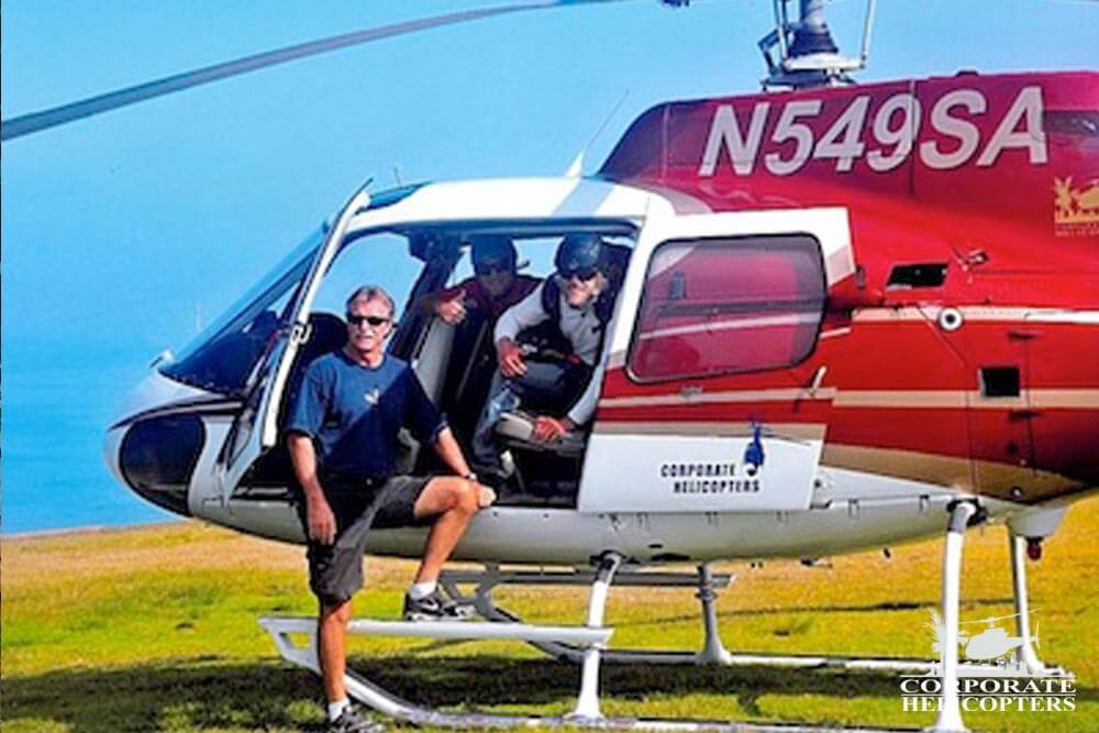 Helicopter filming of paraglyder world record stunt