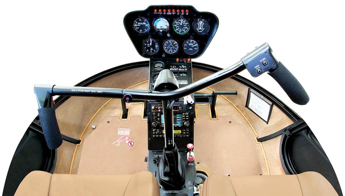 Robinson R22 Beta II cockpit