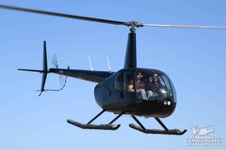 Robinson R44 Clipper with pop-out floats