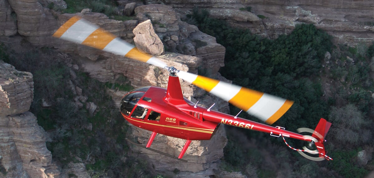 R66 flying